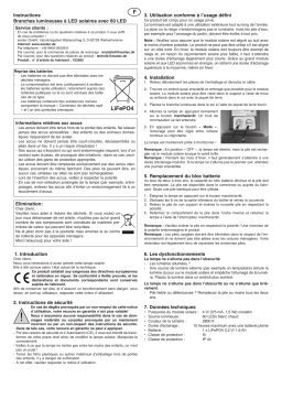 esotec 102582 Solar LED-Lichterzweige Mode d'emploi