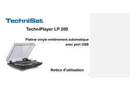 TechniSat TECHNIPLAYER LP 200 Manuel utilisateur