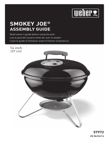 Weber 10020 Smokey Joe Portable Charcoal Grill Mode d'emploi | Fixfr
