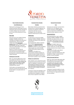 Forno Venetzia FVA5090A Complete Oven Kit Mode d'emploi