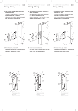 Prime-Line E 2184 Stainless Steel Sliding Door Mortise Lock Mode d'emploi