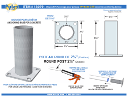 Pylex 13079 Spybase 238 for 2-3/8 in. Round Post (6-Pack) spécification