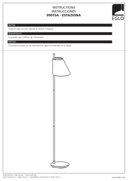 Eglo 99015A Estaziona 59.45 in. Black Floor Lamp Mode d'emploi