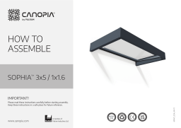 Canopia by Palram 705904 Sophia 3 ft. x 5 ft. Gray/Clear Door and Window Fixed Awning Mode d'emploi