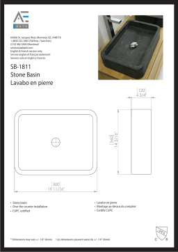 Unbranded 240152 Thalia Vessel Stone Basin Sink spécification