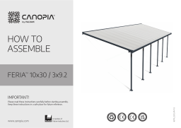 Feria 10x30 / 3x9.2 Manuel d'utilisation | Chat IA + PDF