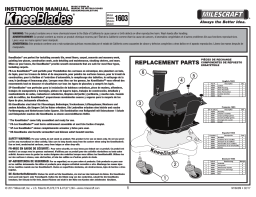 Milescraft 1603 KneeBlades Durable Rolling Knee Pads Mode d'emploi