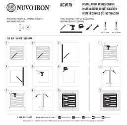 NUVO IRON ACW75 11 in. x 11 in. Branch Style Wooden Gate Insert Guide d'installation