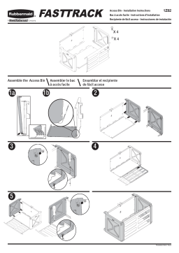 Rubbermaid 1938440 FastTrack Garage 15 in. Access Metal Storage Bin Mode d'emploi