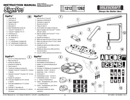 Milescraft 1212 SignPro Complete Sign Making Router Jig Template Kit Mode d'emploi