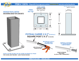 Pylex 13076 Spybase 22 for 2 in. x 2 in. Square Post (6-Pack) spécification