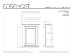 Foremost BAGC2228 Brantley 22 in. x 28 in. x 8 in. Surface-Mount Medicine Cabinet sp&eacute;cification