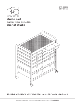 Honey-Can-Do CRT-09641 12-Drawer Steel/Plastic Craft Storage Cart Mode d'emploi