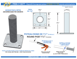 Pylex 13077 Spybase 112 for 1-1/2 in. Round Post (6-Pack) spécification