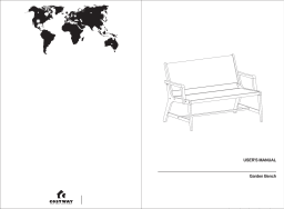 Alpulon ZMWV094 2-Person Acacia Wood Outdoor Bench Mode d'emploi