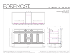 Foremost EBGV6022D Ellery 61.125 in. W x 22.125 in. D x 32 in. H Bath Vanity Cabinet without Top sp&eacute;cification
