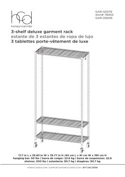 Unbranded rack-125 Pink Metal Garment Clothes Rack 20.6 in. W x 60.2 in. H Mode d'emploi