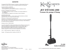 KoolScapes PJ-200 200 GPH Filter-Free Submersible Pond Pump Mode d'emploi