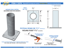 Pylex 13078 Spybase 178 for 1-7/8 in. Round Post (6-Pack) spécification