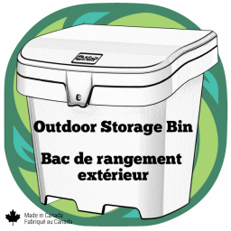 FCMP Outdoor SB4000INJ-YEL 4.2 cu. ft. Outdoor Salt, Sand and Storage Bin Mode d'emploi