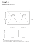 Ancona AN-3322 Prestige Series Undermount Stainless Steel 32 in. Double Bowl Kitchen Sink sp&eacute;cification