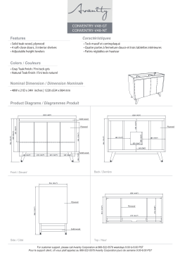 Avanity COVENTRY-VS49-NT Coventry 49 in. Vanity spécification