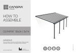 Canopia by Palram 704576 Olympia 10 ft. x 24 ft. Gray/Bronze Aluminum Patio Cover Mode d'emploi