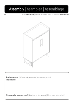 Southern Enterprises HD391328 Thessaly Brown Bar Cabinet Mode d'emploi