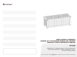 Alpulon ZY1C0202 47 Gal. Acacia Wood Deck Outdoor Storage Bench Box Guide d'installation