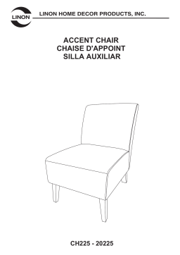 Linon Home Decor THD03278 Eucalyptus Tie Dye Polyester Accent Chair Mode d'emploi