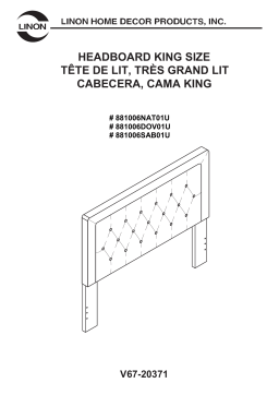 Linon Home Decor THD00497 Wyatt Dove King Headboard Mode d'emploi