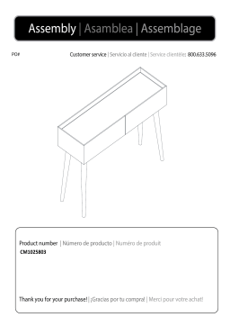 Southern Enterprises HD433677 Surna 48 in. Glossy White Standard Rectangle Wood Console Table Mode d'emploi