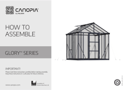 Canopia by Palram 702209 Glory 8 ft. x 16 ft. Gray/Diffused DIY Greenhouse Kit Mode d'emploi