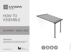 Canopia by Palram 704572 Olympia 10 ft. x 10 ft. Gray/Bronze Aluminum Patio Cover Mode d'emploi