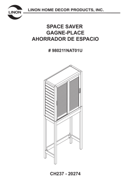 Linon Home Decor THD00506 Broadmore 26 in. W x 65 in. H x 11 in. D Mode d'emploi