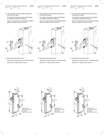 Prime-Line E 2171 2-9/16 in. Steel, Round-faced Mortise Latch Mode d'emploi | Fixfr