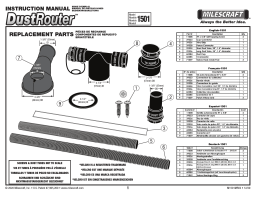 Milescraft 15010003 DustRouter Dust Collection for Router Tables Mode d'emploi