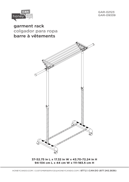 Unbranded rack-470 Bronze Metal Garment Clothes Rack Industrial Pipe 43 in. W x 64 in. H Mode d'emploi