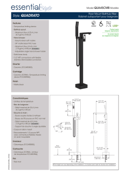 Keeney QUA45CMB Belanger Single-Handle Freestanding Tub Faucet spécification