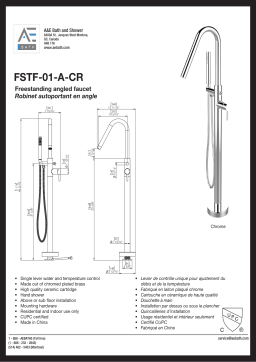 A&E 240186 Karter Single-Handle Freestanding Roman Tub Faucet spécification