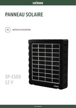 Dörr Solar Panel SP-1500 12V Manuel du propriétaire