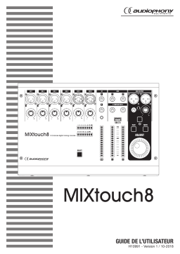 audiophony MIXtouch8 8-channel digital interface Mode d'emploi