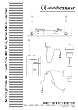 audiophony Pack GOHand-F8 1 GO Mono receiver Mode d'emploi