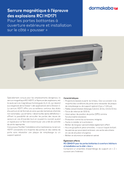 Dormakaba RCI 171HD Magnetic Lock spécification