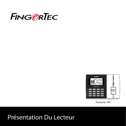 FingerTec TimeLine 100 Guide de démarrage rapide