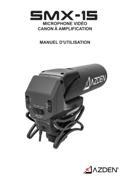 Azden SMX-15-OB Powered Shotgun Video Microphone Manuel utilisateur