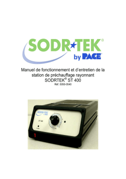 Pace ST 400 Manuel utilisateur