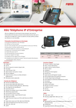 Fanvil X6U V1 Fiche technique