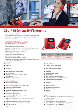 Fanvil X5U-R V1 Fiche technique