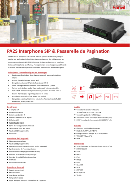 Fanvil PA2S Fiche technique